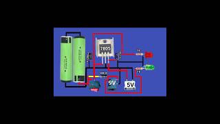 পাওয়ার ব্যাংক সার্কিট তৈরি করবেন কিভাবে 7805 [upl. by Ruel]