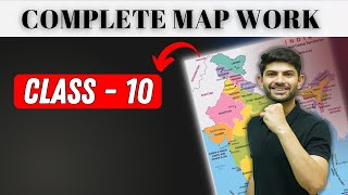 Class 10 Complete Map Work  One Shot Revision Series [upl. by Bouley]