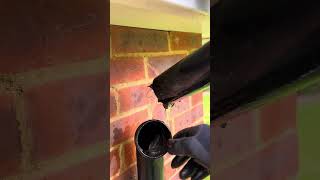 Gutter cleaning unblocking downpipe ￼ [upl. by Abramson]