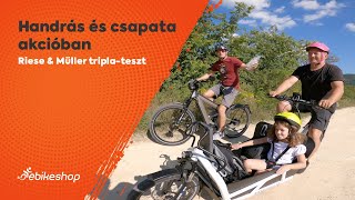 Handrás 🚵🏼‍♂️ Riese amp Müller triplateszt [upl. by Aramak]