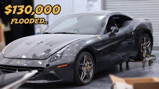 Rebuilding A Flooded 2016 Ferrari California T [upl. by Doersten]