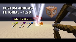 How To Create CUSTOM Arrows  Minecraft Command Block Tutorial 120 [upl. by Leavy46]