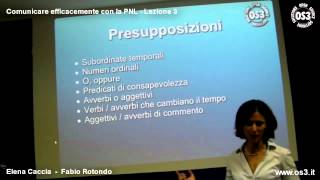 Comunicare efficacemente con la PNL  Lezione 3 [upl. by Simone]