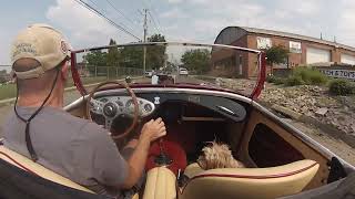 Striking Red Austin Healey 1004 test drive for sale at bugeyeguyscom [upl. by Adnouqal824]