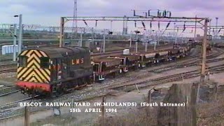 BR in the 1990s Bescot Railway Yard South Entrance W Midlands on 15th April 1994 [upl. by Adahs317]