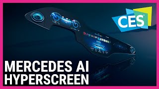 Mercedes AIenabled Hyperscreen explained  CES 2021 [upl. by Shurlock972]