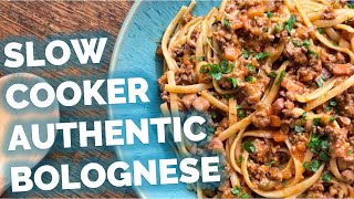 The Official Recipe for Slow Cooker Bolognese Italian Approved [upl. by Gnouh]