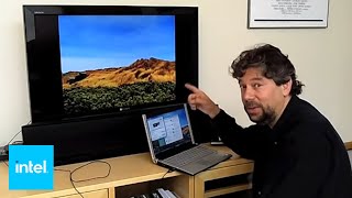 How to Stream Video from Your Laptop to HDTV  Intel [upl. by Etnaik428]