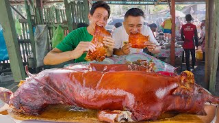 Philippines Best Lechon ULTIMATE ROASTED PIG TOUR  Cebu’s Insane Street Food [upl. by Owain]