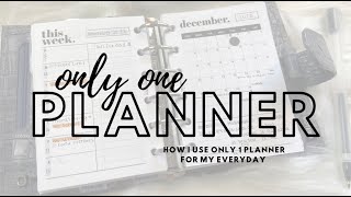 How To Use Only One Planner For Your Everyday Carry  Plan With Bee [upl. by Bertram]