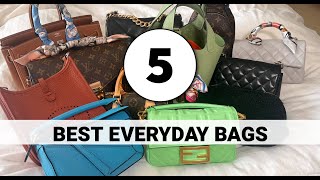 5 BEST EVERYDAY BAGS  🖐 tagged by hellocatwalkcity 🥰 [upl. by Furtek693]