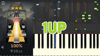 🎹Rolling Sky  1UP Piano Tutorial Synthesia❤️♫ [upl. by Wack]