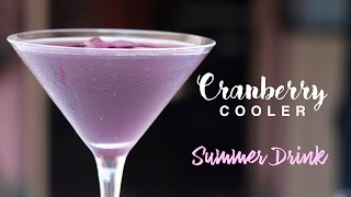 Healthy and Refreshing Cranberry Cooler a Summer Drink Easy Mocktail Recipes [upl. by Jansson]