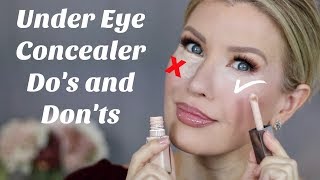 OVER 40 9 CONCEALER TIPS  Dos and Donts for Mature Under Eyes With Wrinkles and Dryness [upl. by Creedon994]