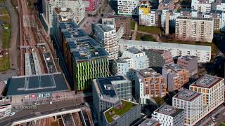 Aerial Footage  Nanterre the new district quotCoeur de Quartierquot [upl. by Delle]