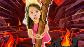 Floor is Lava Song  The Lava Dance More  Hokie Pokie Kids Videos [upl. by Kyte]