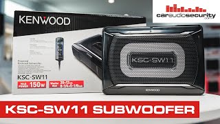 Kenwood KSCSW11 Compact Powered Car Subwoofer  Car Audio amp Security [upl. by Drice]