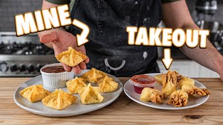 Making Crab Rangoon Wontons At Home  But Better [upl. by Notnek]