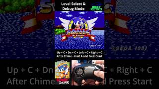 Sonic the Hedgehog 1  Level Select and Debug Mode [upl. by Einahc]