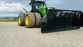 NEW GROUSER AG PRO 16 BLADE 9560r ready to push some feed hauling manure to corn ground as well [upl. by Nalim346]