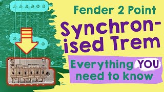 How the Fender 2 point synchronized tremolo system works [upl. by Ayojal]