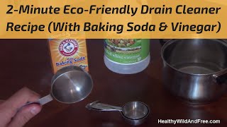 How To Unclog A Drain Using Baking Soda amp Vinegar [upl. by Ycram]