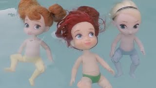 ELSA amp ANNA toddlers underwater pool game with Peri amp pearl serpentine Monster High part 2 [upl. by Giuseppe]