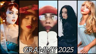 GRAMMY 2025 NOMINACIONES PREDICCIONES [upl. by Nimrahc163]