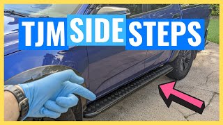 TJM SIDE STEPS  HOW TO Install  2021 Isuzu DMAX XTerrain  DMax Build Series 25 [upl. by Ynahpit]