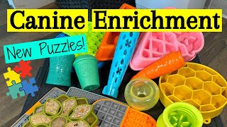 Canine Enrichment  New Puzzle Toys For My Dogs [upl. by Romola623]