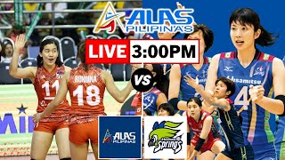 Alas Pilipinas vs Saga Hisamitshu  PNVF Womens Volleyball Friendly Live Scoreboard [upl. by Elleb]