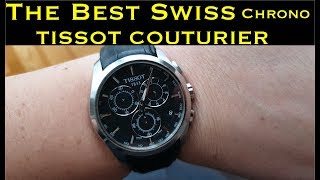 TISSOT COUTURIER CHRONOGRAPH Watch Review [upl. by Nehpets]