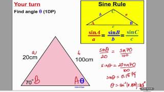 Sine and Cosine Rule 1 GCSE Higher Maths Tutorial 17 [upl. by Sloan]