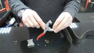 How to use the eyelet plier in the Amtech set stock code B1460 [upl. by Schmitz]