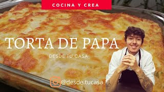 TORTA DE PAPA 🥔con queso 🧀 receta facil y rapido🤤 Desde tu casa [upl. by Irrehc]