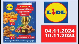 LIDL 0411202410112024 Nederland folder nederland holland lidl aldi [upl. by Elokin950]