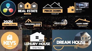 DaVinci Resolve Real Estate Titles [upl. by Folly147]