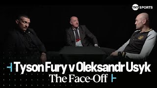 FACE OFF 👀 Tyson Fury amp Oleksandr Usyk Before Unification Fight Postponement 🍿🥊 FuryUsyk 🇸🇦 [upl. by Spark]