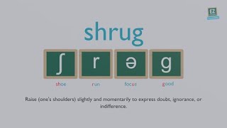 How to pronounce shrug [upl. by Lyons598]