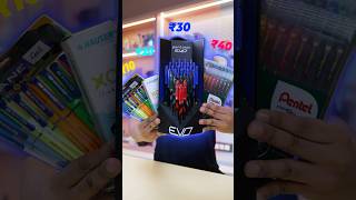 10 Rs vs 20 vs 30 vs 40 Rs Gel Pen shorts SYShorts 535 [upl. by Adnalahs135]