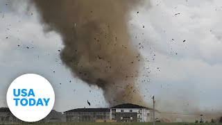 Tornado rips through homes and neighborhoods  USA TODAY [upl. by Akeret318]