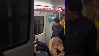 India Confronting Germany In A Metro German Economy Minister Is Confronted By Piyush Goyal [upl. by Acilgna]