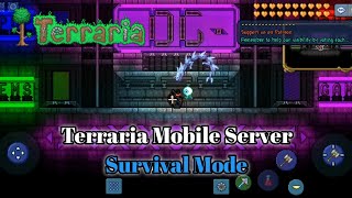 i tried entering terraria mobile server survival mode [upl. by Ardnwahsal]