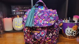 WHATS IN MY VERA BRADLEY MINI BACKPACK đź’śđź’›đź©·đź©µMinnie amp Mickey [upl. by Eleinad431]