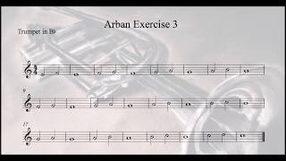 Arban Exercise 3 Trumpet Play along [upl. by Kutchins]