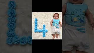 Monthly photoshoot ideas of baby 😍 trendingphotoshootideasbabyshortsfeed shortsviralshorts [upl. by Strohl]