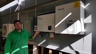 55kw HYBRID Solar System with SOLAX Lithium battery and EPS Navarre Victoria Australia [upl. by Erde]