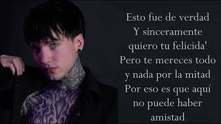 LO SIENTO Letra CRY [upl. by Eelsel]