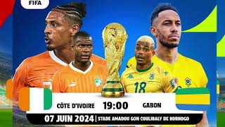 QUALIFICATION COUPE DU MONDE COTE DIVOIRE GABON Groupe F  Zone Afrique [upl. by Minton]