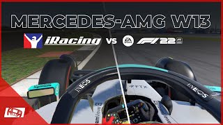 Mercedes W13 iRacing vs F1 22 Comparison [upl. by Eliath246]